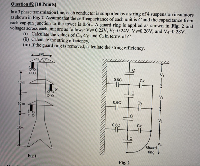 Solved Question 2 [10 Points]In a 3 phase transmission