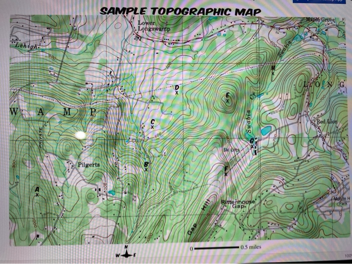 Solved Topographic Maps Assignment IP Immersive Reader Use | Chegg.com