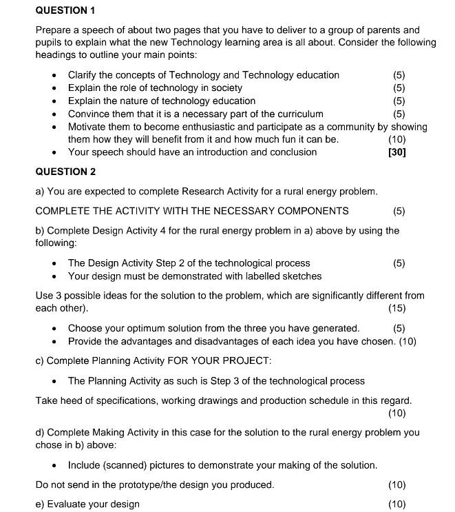 speech outline about technology