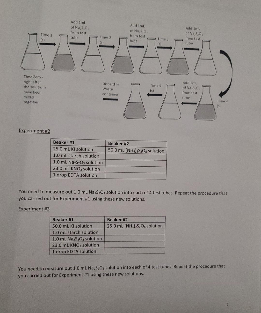 Solved In this experiment, you will measure the rate of the | Chegg.com