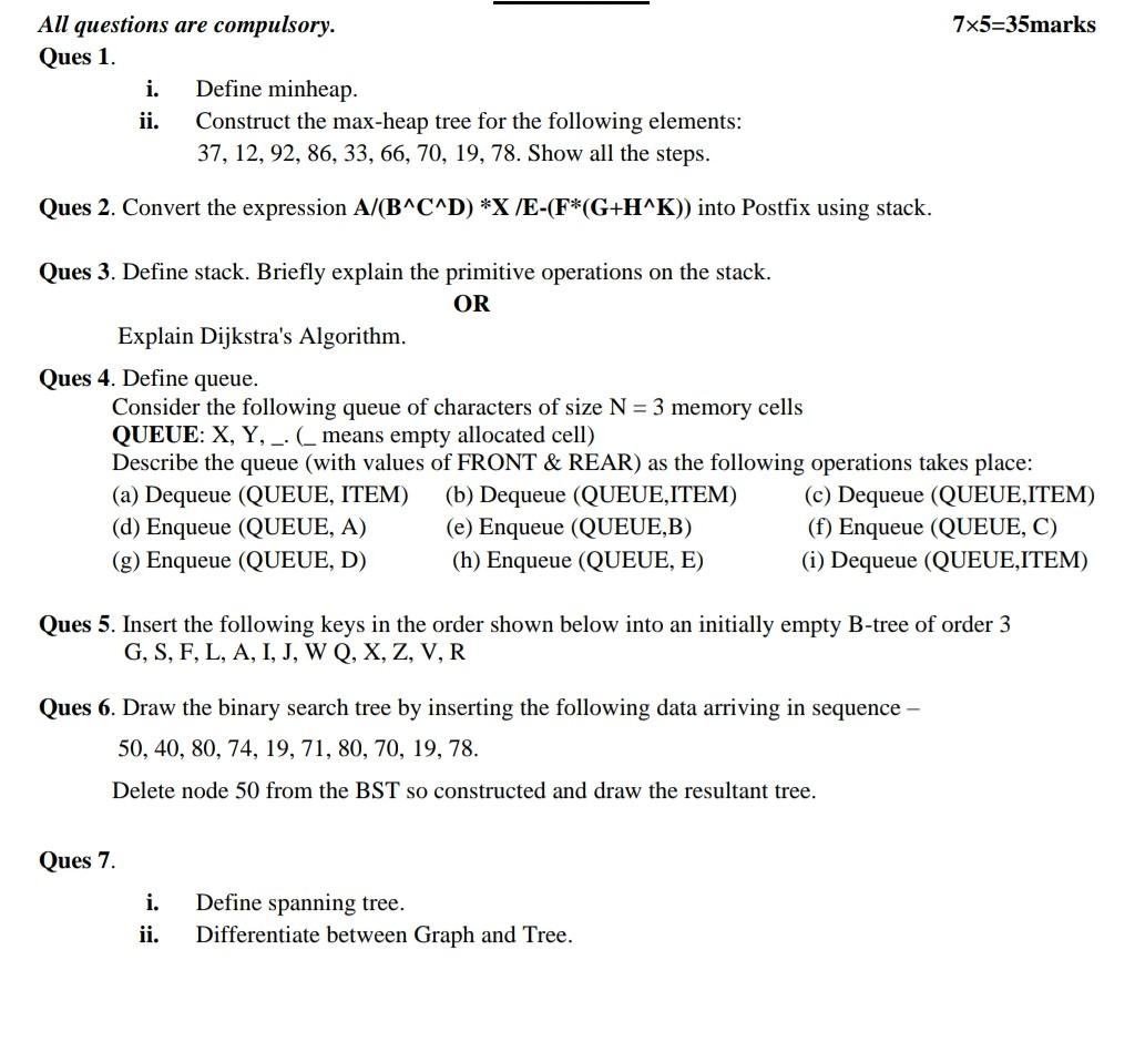 Solved SECTION B 4 X 10 = 40 Marks Attempt Any Four | Chegg.com