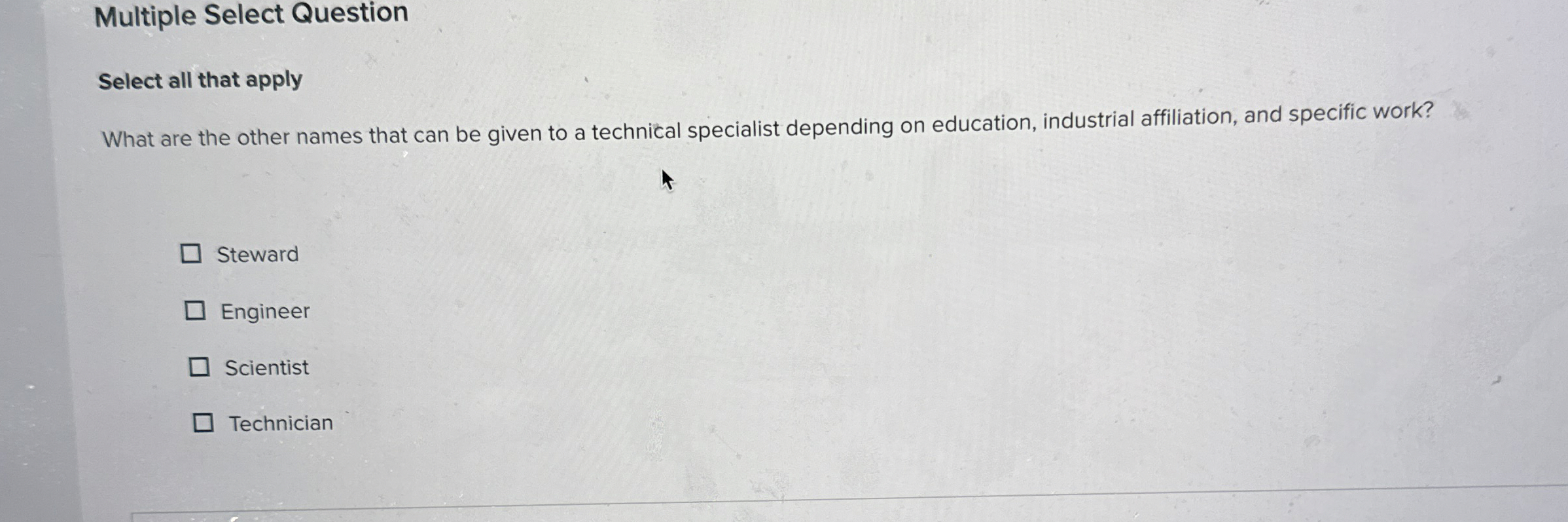 Solved Multiple Select QuestionSelect all that applyWhat are | Chegg.com