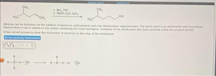 Solved CH CH 1. BHTHE CH 2 NaOH, OH,O, OH HC HC Alkenes can | Chegg.com