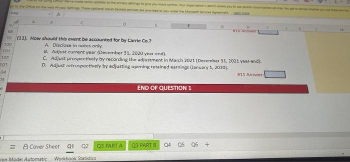 Solved D Use the following information to answer questions | Chegg.com