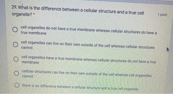 Solved 29. What is the difference between a cellular | Chegg.com