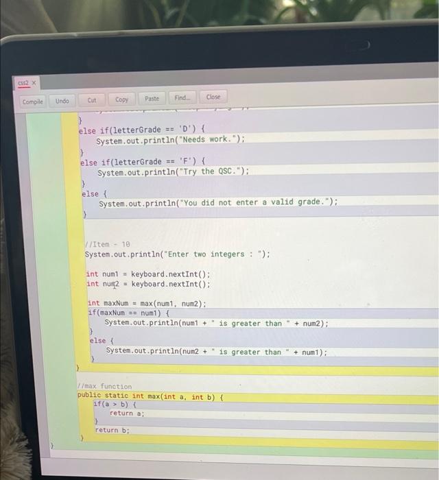 Solved in yhe very first line of code in the first picture | Chegg.com