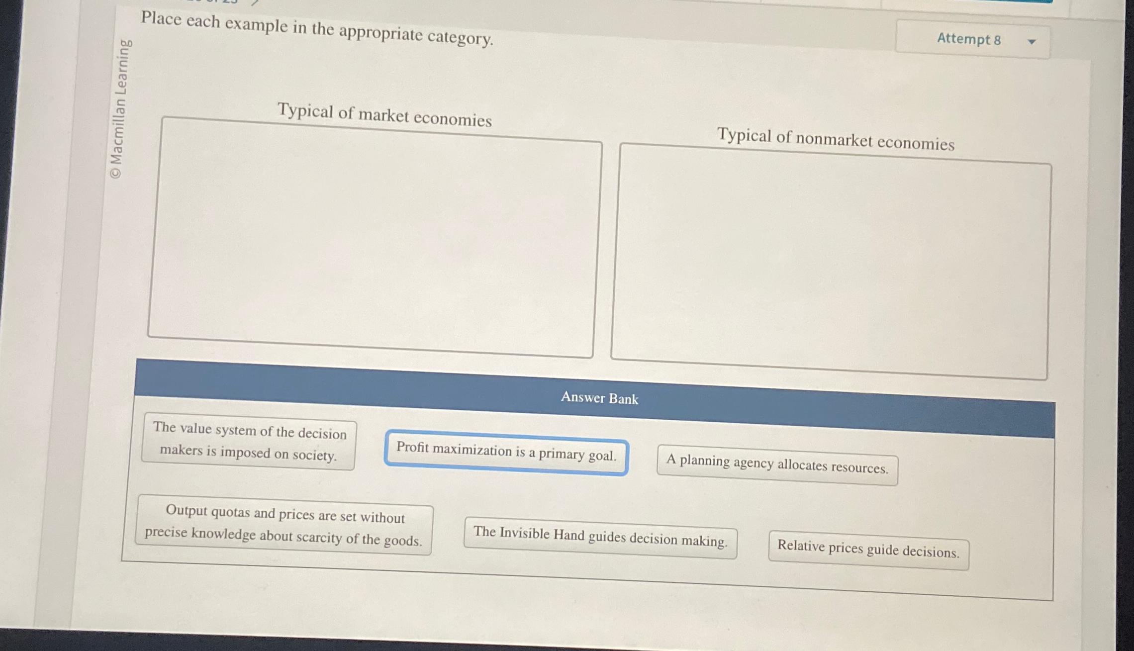 Solved Place each example in the appropriate | Chegg.com