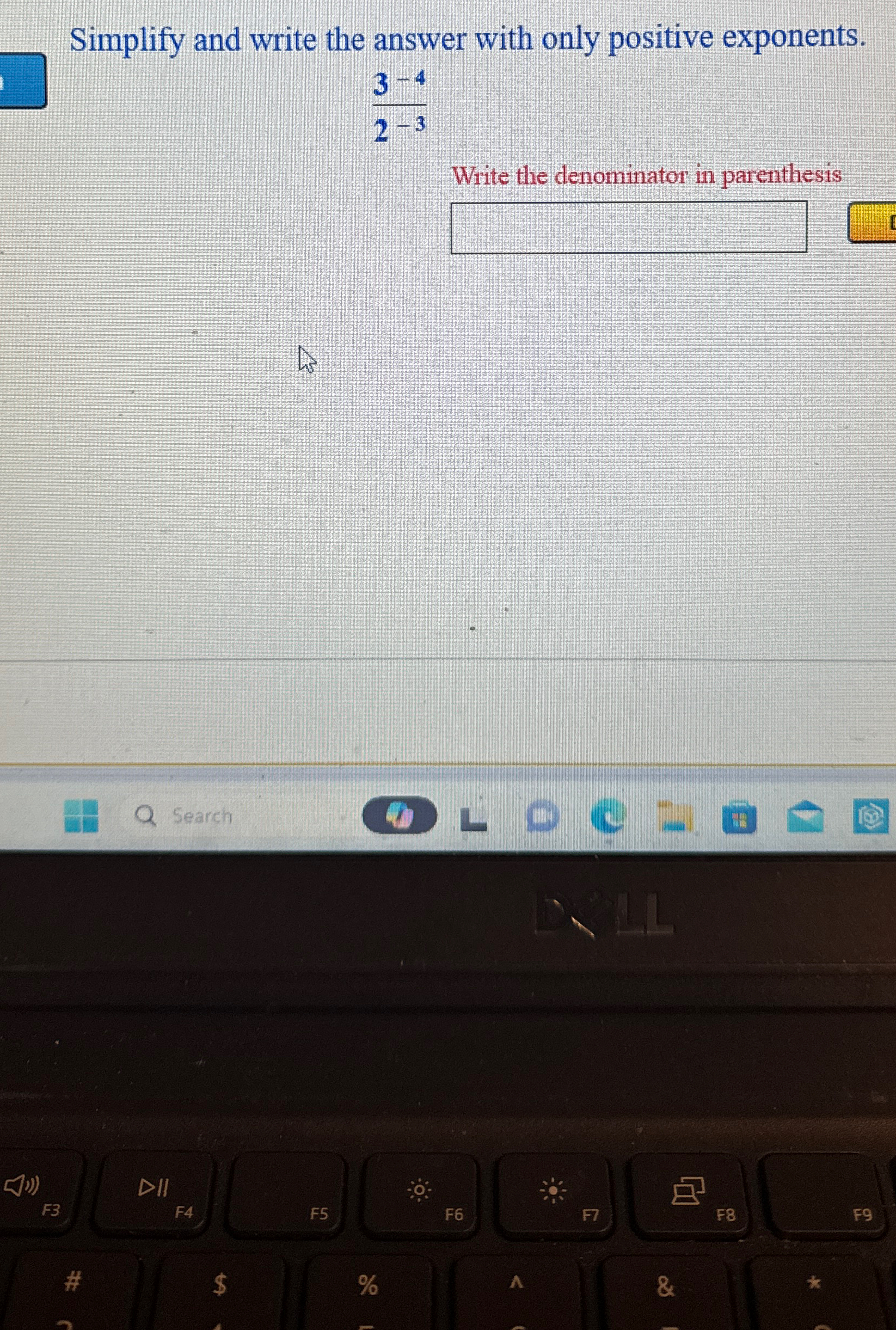 Solved Simplify and write the answer with only positive | Chegg.com