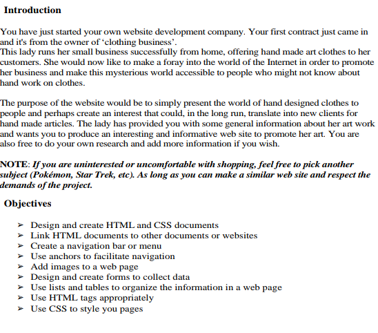 Introduction You have just started your own website | Chegg.com