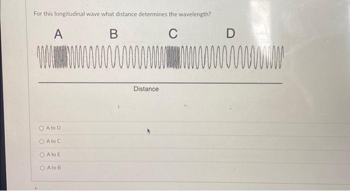 Solved For this longitudinal wave what is the region of | Chegg.com