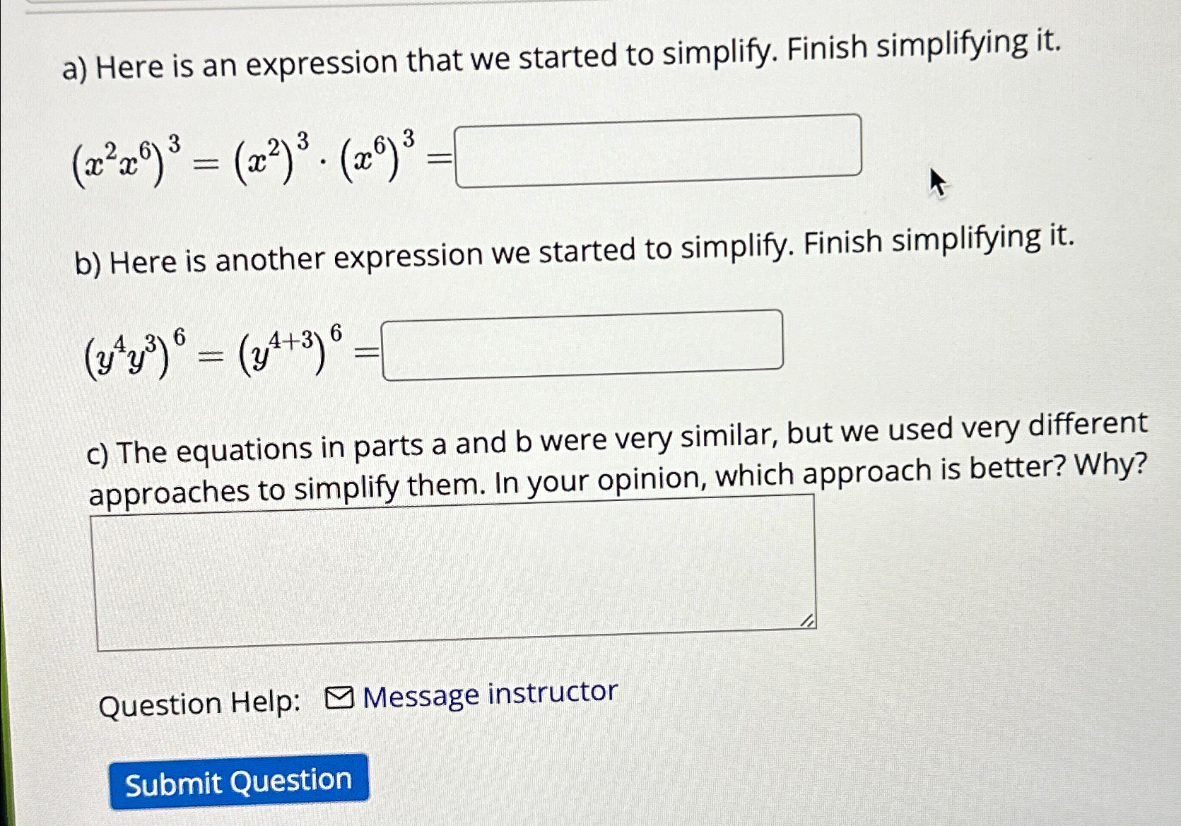 Solved a) ﻿Here is an expression that we started to | Chegg.com