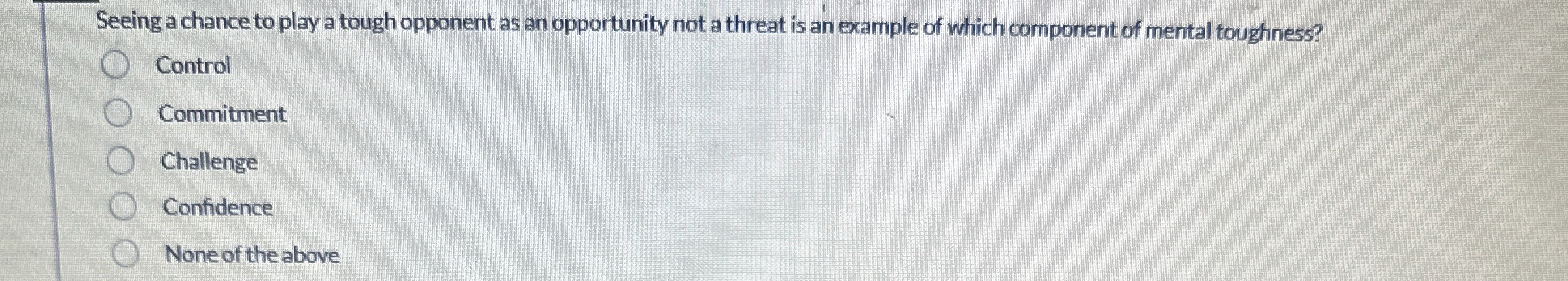Solved Seeing a chance to play a tough opponent as an | Chegg.com
