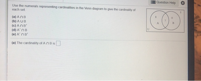 Solved Find the value of n(A U B) if n(A)= 10, n(B) = 13 and | Chegg.com