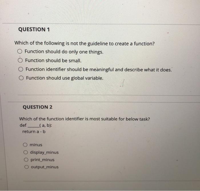 Solved QUESTION 1 Which of the following is not the | Chegg.com