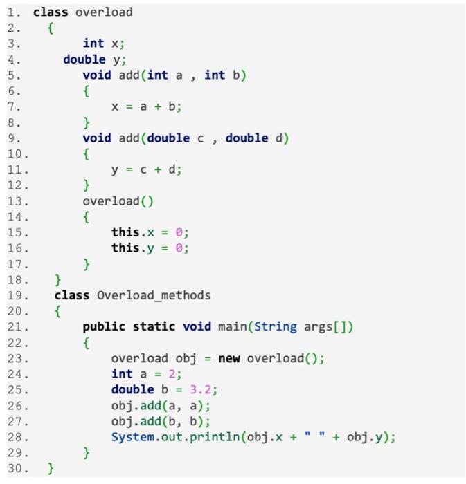 Solved 1. //Java Program to demonstrate the real scenario of | Chegg.com