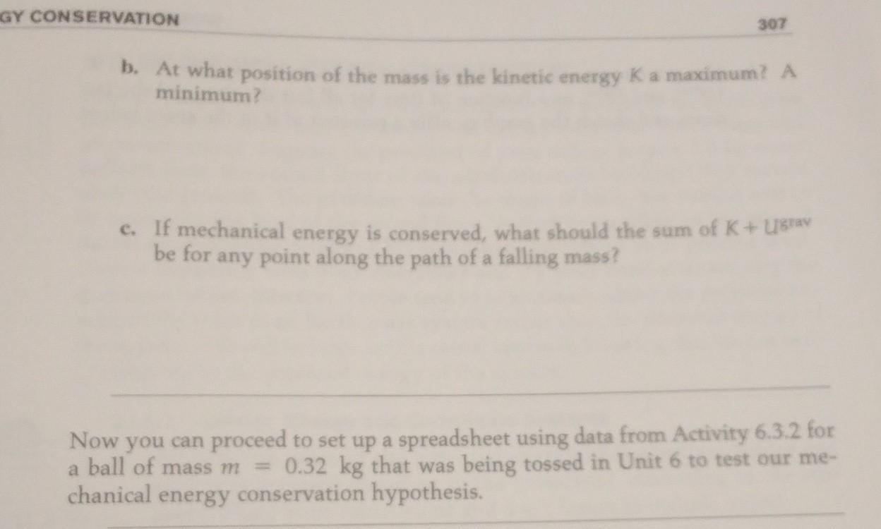 Solved CONSERVATION OF MECHANICAL ENERGY 11.2. IS MECHANICAL | Chegg.com