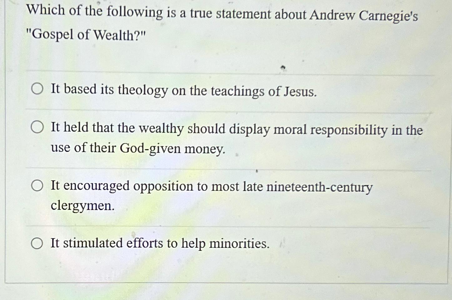 Solved Which of the following is a true statement about | Chegg.com