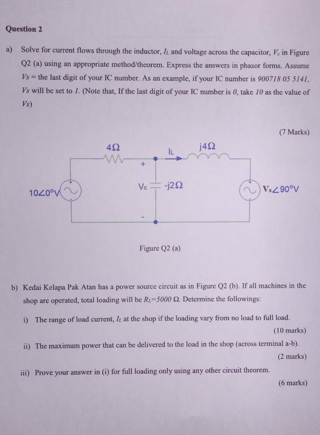 Solved Question 2 a) Solve for current flows through the | Chegg.com