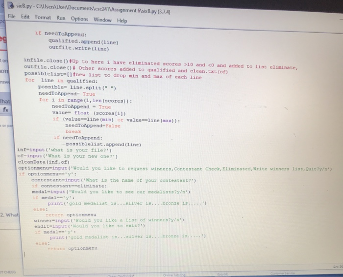hello, i have this problem for python. I have | Chegg.com