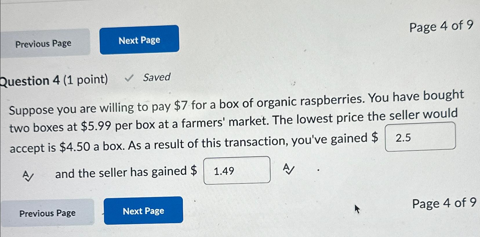 Solved Page 4 ﻿of 9Question 4 (1 ﻿point) ﻿SavedSuppose You | Chegg.com