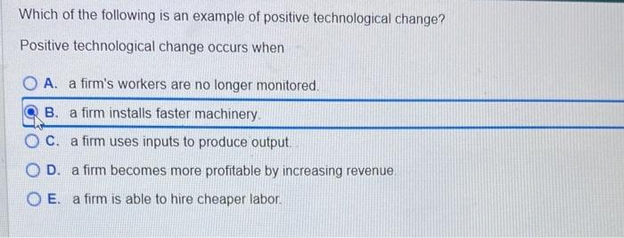 Solved Which Of The Following Is An Example Of Positive | Chegg.com