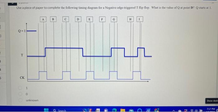 Use a piece of paper to complete the following timing | Chegg.com
