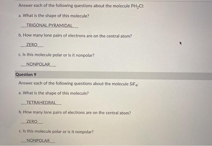 Solved Answer Each Of The Following Questions About The 