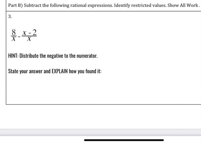Solved Part A) Add the following rational expressions. | Chegg.com