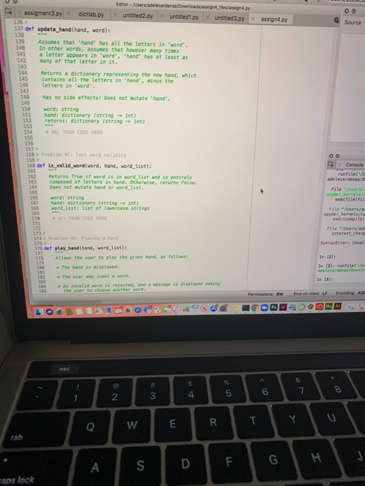 Solved PYTHON PROGRAM IntroductionYou will implement a word | Chegg.com