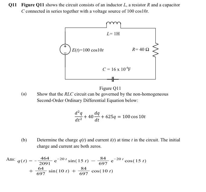 Solved Q11 Figure Q11 Shows The Circuit Consists Of An | Chegg.com