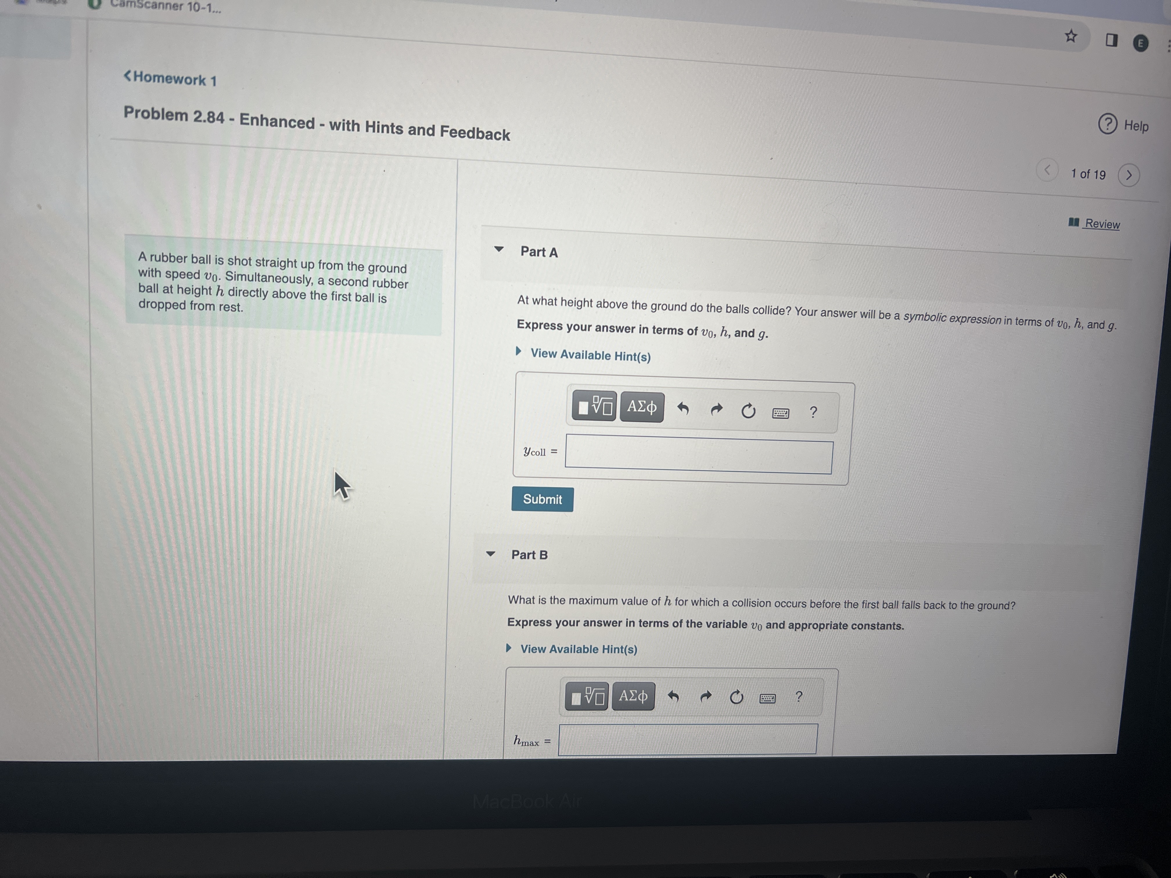 Solved Problem 2.84 - ﻿Enhanced - ﻿with Hints and FeedbackA | Chegg.com