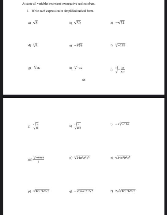 Solved Assume all variables represent nonnegative real | Chegg.com