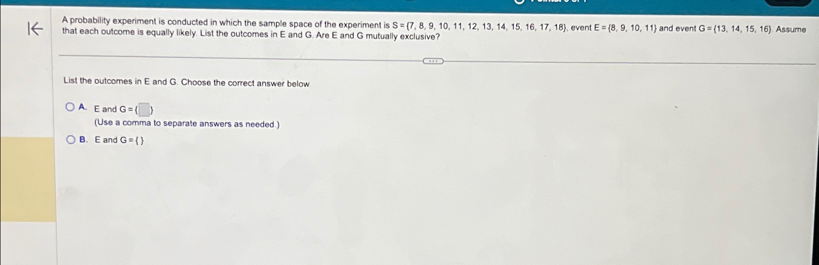 Solved that each outcome is equally likely. List the | Chegg.com