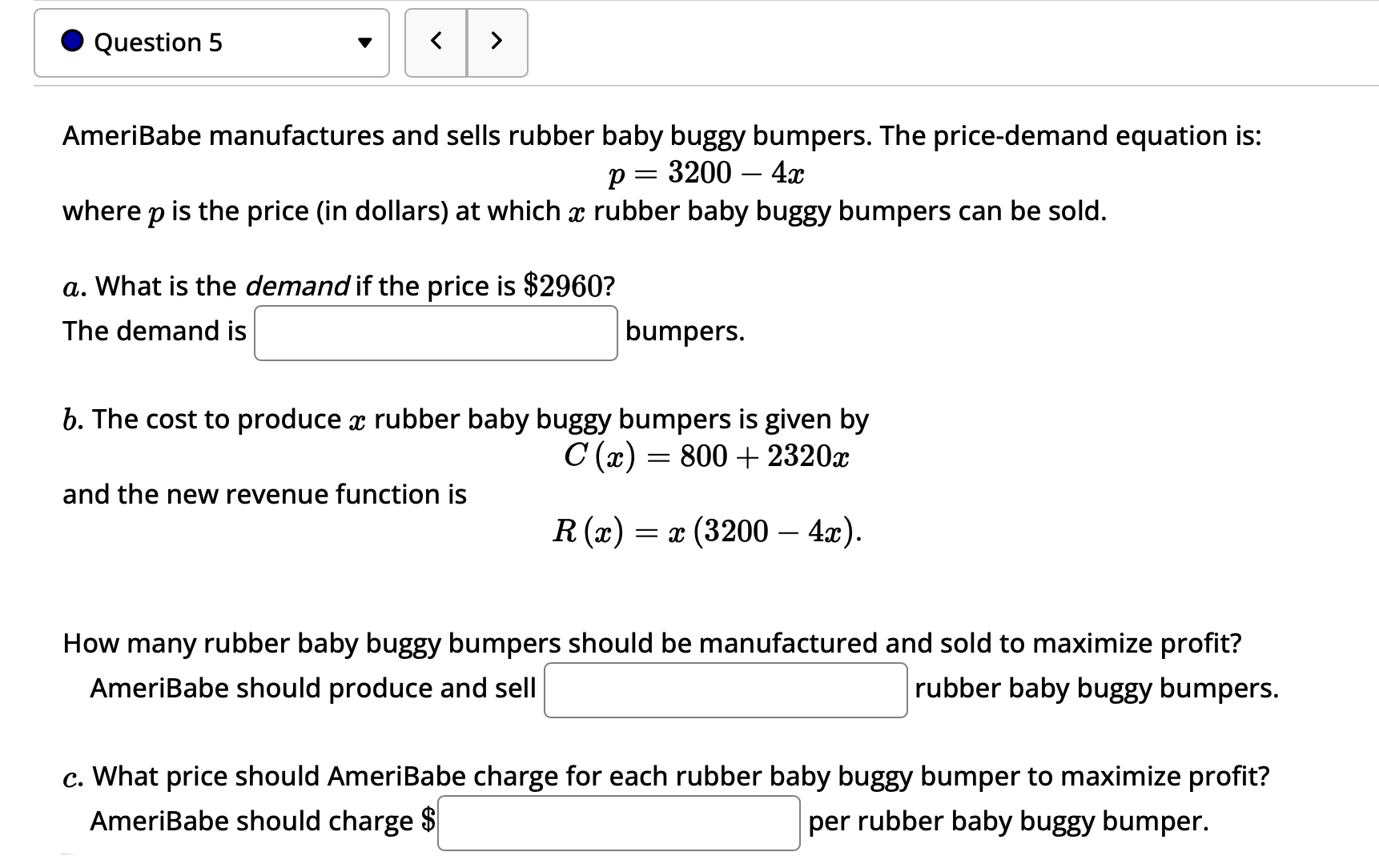 Solved AmeriBabe manufactures and sells rubber baby buggy