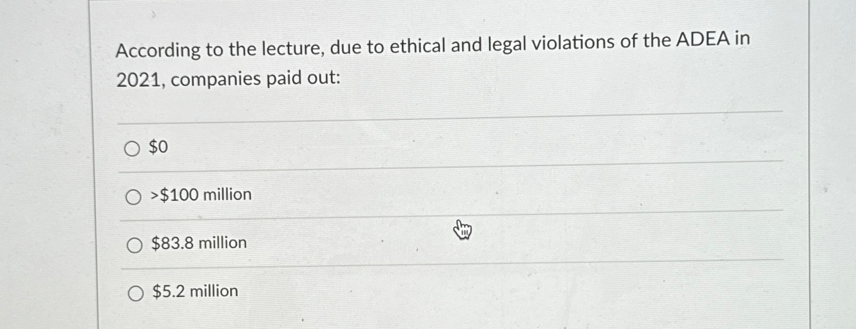 Solved According to the lecture, due to ethical and legal | Chegg.com