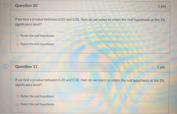 Solved Question 6 1 pts Suppose a researcher wants to test | Chegg.com
