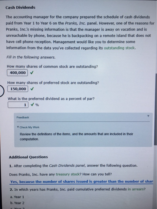 Solved Mastery Problem Corporations Organization, Stock