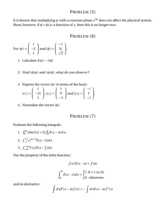 Solved Problem 1 Given The Operators A X And E D Dx Chegg Com