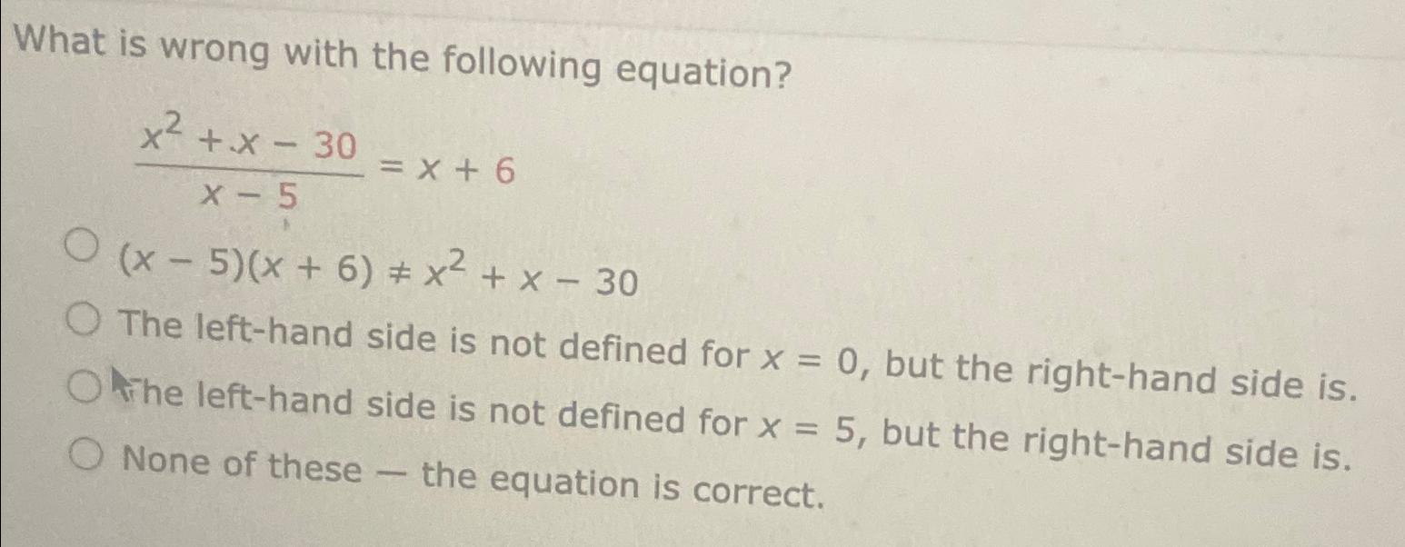 Solved What is wrong with the following | Chegg.com