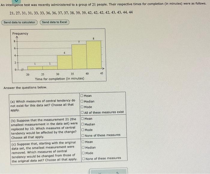Solved An intelligence test was recently administered to a | Chegg.com