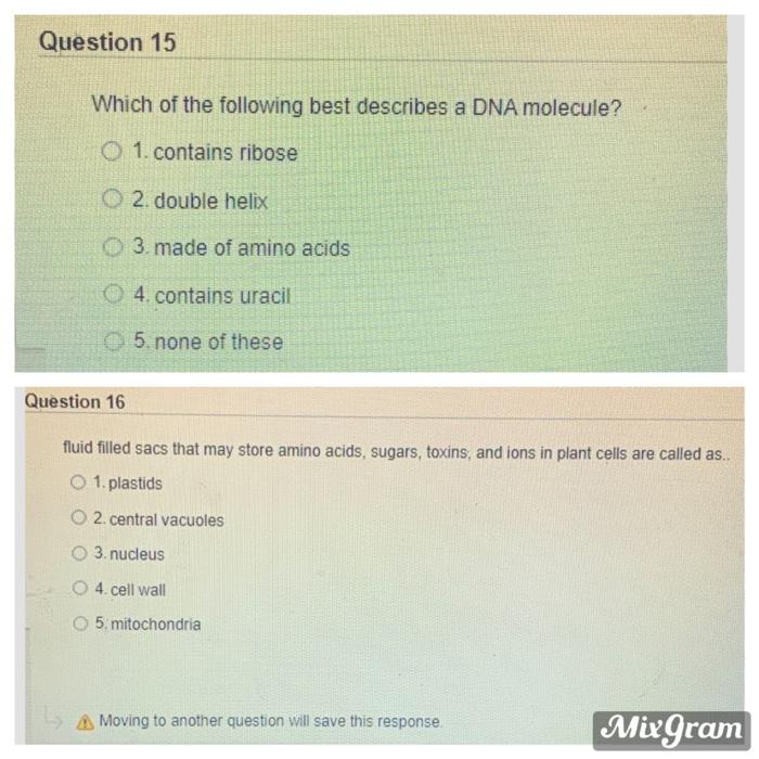 Solved Question 15 Which of the following best describes a | Chegg.com