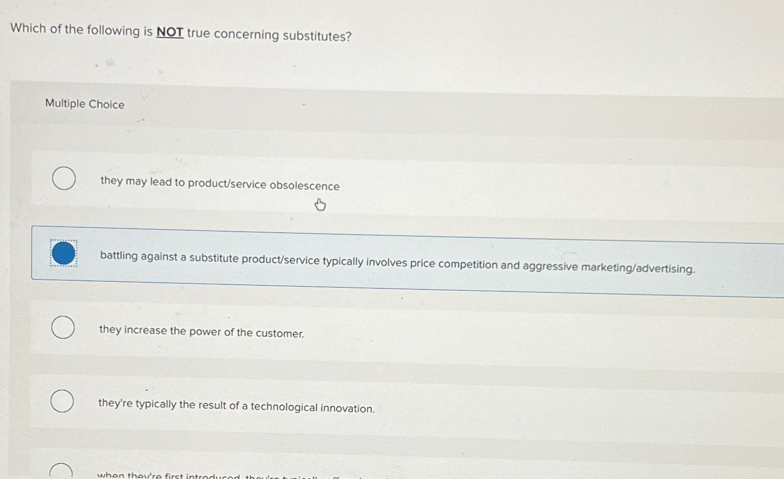 Solved Which of the following is NOT true concerning