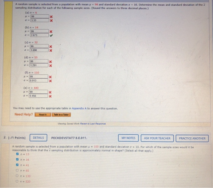 Solved A random sample is selected from a population with | Chegg.com