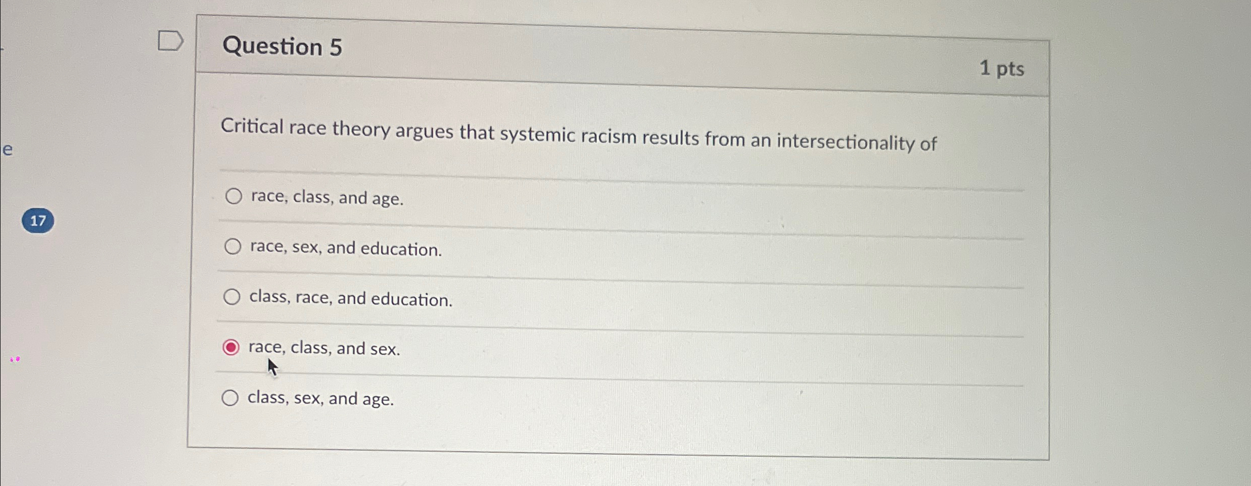 Solved Question 51 ﻿ptsCritical race theory argues that | Chegg.com