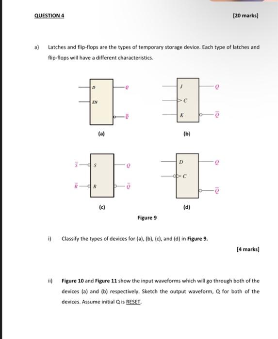 Solved QUESTION 1 [20 marks) a) Based on Figure 1, given the | Chegg.com