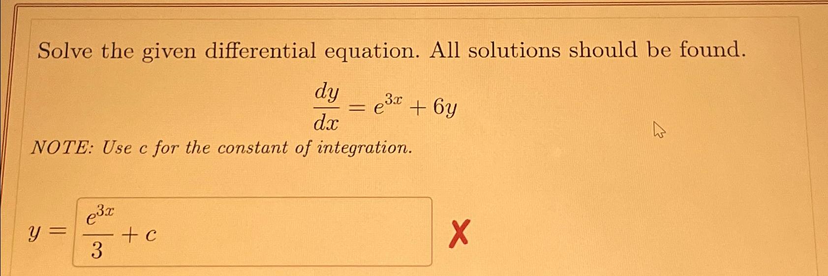 Solved Solve The Given Differential Equation. All Solutions | Chegg.com