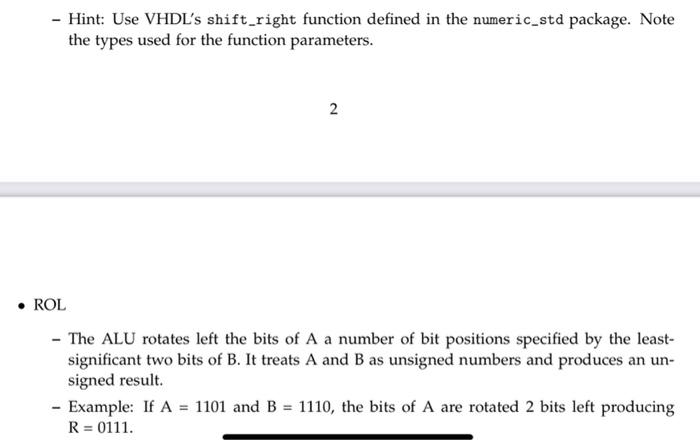 In this VHDL assignment you will develop a 4-bit | Chegg.com