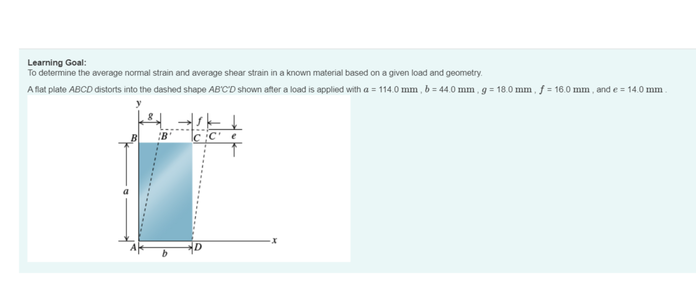 Solved A -Determine the average normal strain | Chegg.com