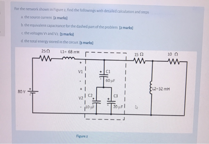 Solved For the network shown in Figure 2, find the | Chegg.com
