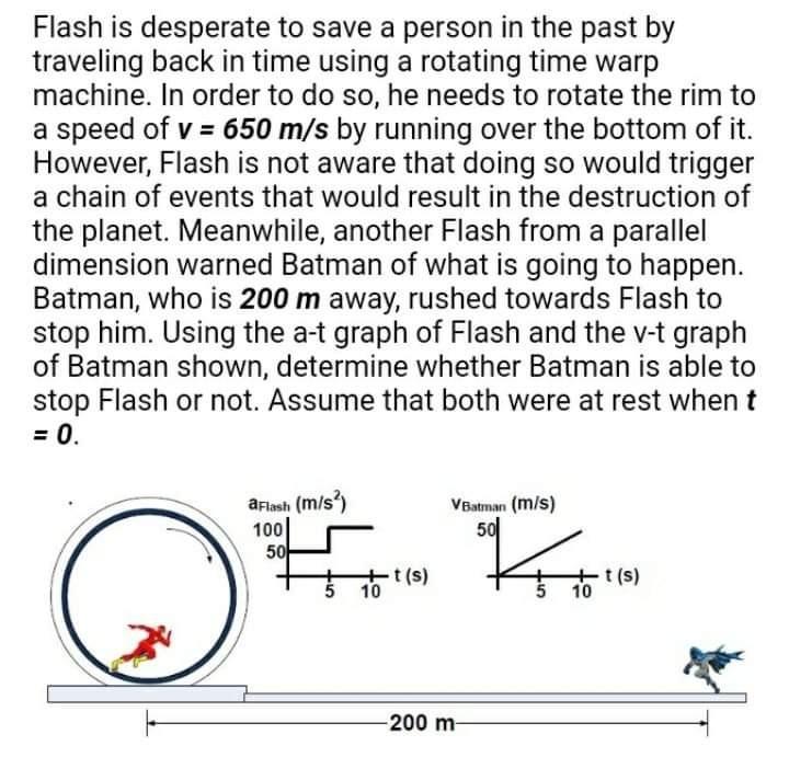 Flash is desperate to save a person in by | Chegg.com